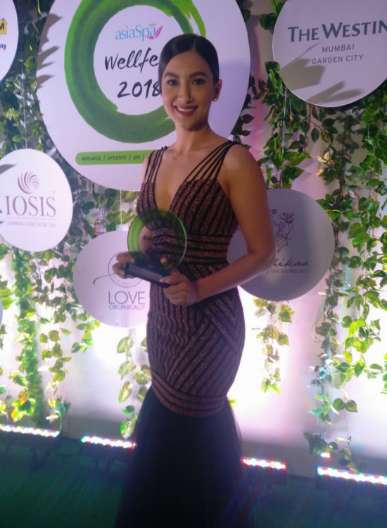 Gauahar Khan at asiaSpa India Fit and Fabulous Awards 2018