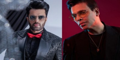 Maniesh Paul and Karan Johar