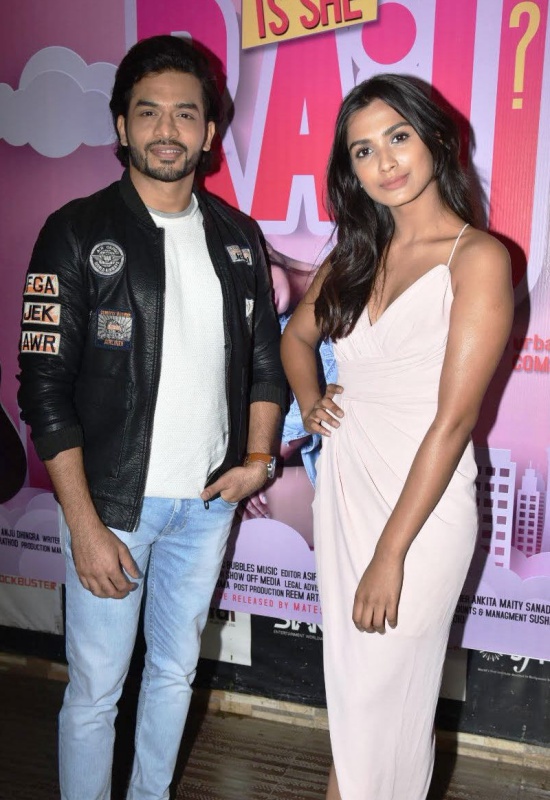 Ansh Gupta and Aditi Bhagat at Is She Raju trailer launch