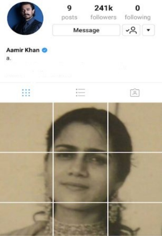 Aamir Khan joins Instagram by posting the first post an image of his mother