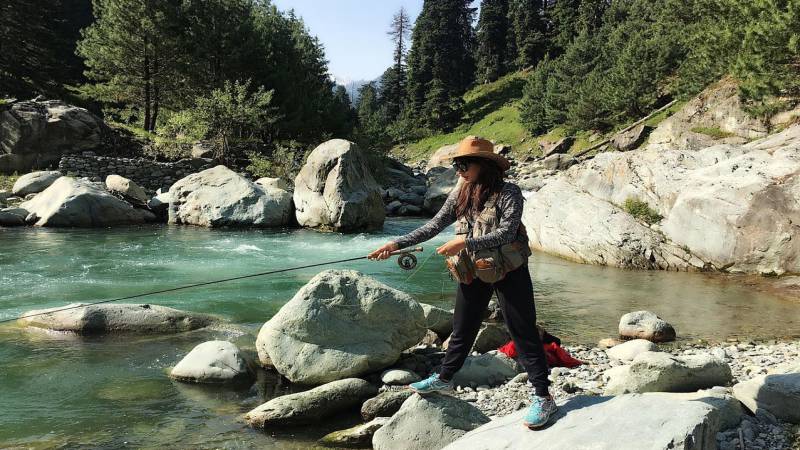 Chitrangda Singh on Trek vacation to Kashmir