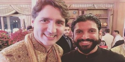Farhan Akhtar with Justin Trudeau - Prime Minister of Canada