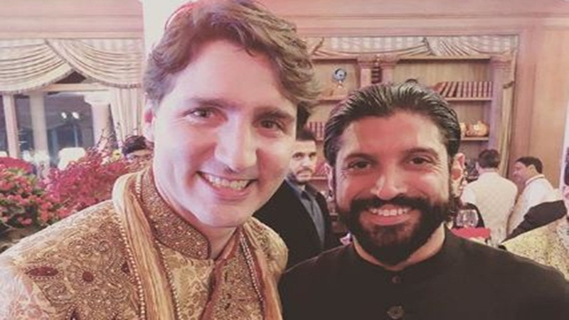 Farhan Akhtar with Justin Trudeau - Prime Minister of Canada