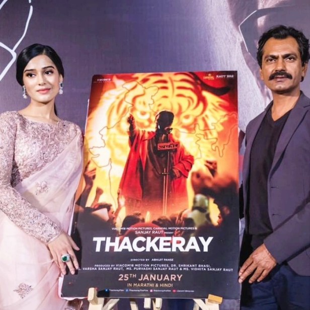 Amrita Rao and Nawazuddin Siddiqui during promotions Thackeray