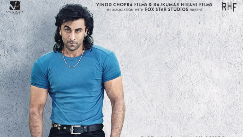 Sanju Poster 90's look