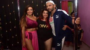 Milla Tenorio, Smilly Suri and Terrance Lewis at Smilly Suri's birthday bash