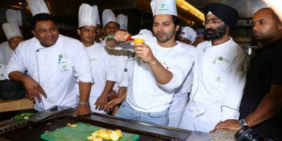 October Feast- Varun Dhawan displaying his culinary skills