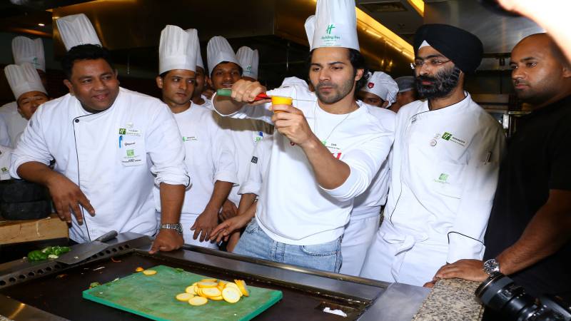 October Feast- Varun Dhawan displaying his culinary skills