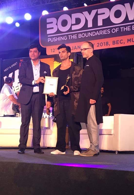Karan Singh Grover honoured as ‘Champion of Fitness 2017-2018!