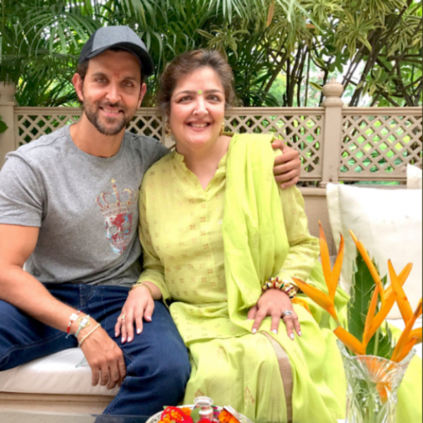 Hrithik Roshan with sister Sunaina Roshan