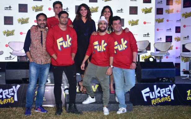 Fukrey Returns Music Launch, Pulkit Samrat, Varun Sharma, Richa Chadha, Ali Fazal, Manjot Singh, Pankaj Tripathi, Priya Anand, Vishakha Singh and team