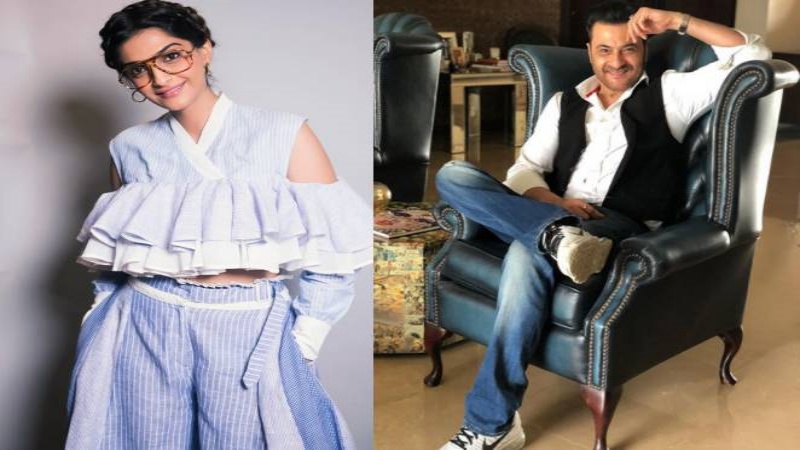 Sonam Kapoor aka Sonam K Ahuja and Sanjay Kapoor