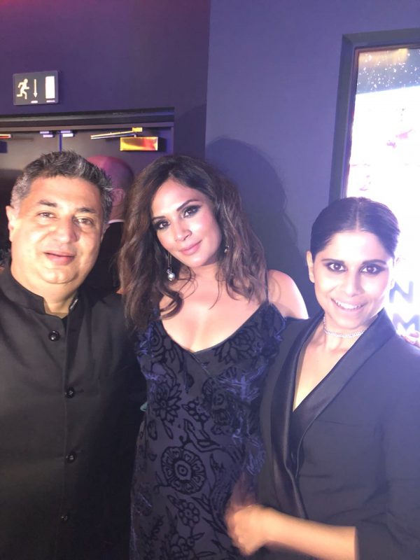 Tabrez Noorani, Richa Chadha and Sai Tamhankar at Love Sonia Love Sonia premier at London Indian Film Festival
