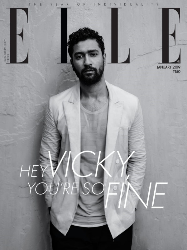 Vicky Kaushal on the cover of Elle India