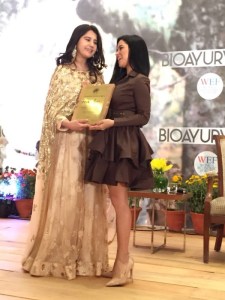 Actress Rekha Rana felicitated by ‘Women Economic Forum 2018’