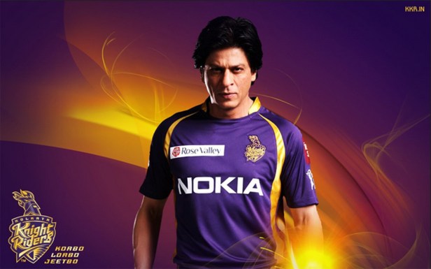SRK in uniform of Kolkata Knight Riders