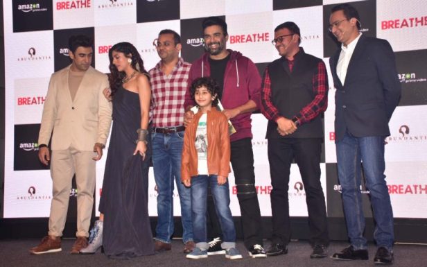 Amit Sadh, Sapna Pabbi, R. Madhavan, Atharva Vishvakarma and team Breath at trailer launch