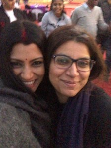 Alankrita Shrivastava and Konkana Sen Sharma on sets of Dolly Kitty Aur Woh Chamakte Sitare