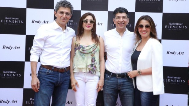 Parizad Zorabian with Nawaz Modi Singhania's custom-designed gym Body Art