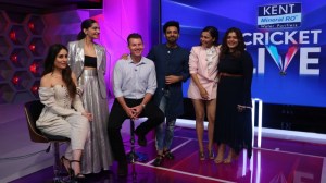 Kareena Kapoor Khan, Sonam Kapoor, Brett Lee, Aparshakti Khurana, Swara Bhaskar and Shikha Talsania at Kent Cricket Live on Star Sports Network