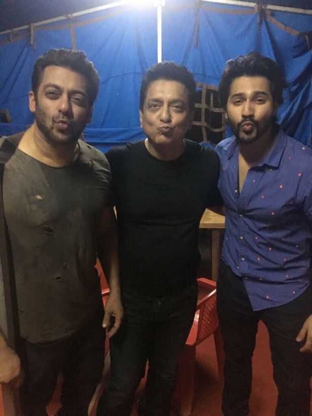 Salman Khan, Sajid Nadiadwala, Varun Dhawan