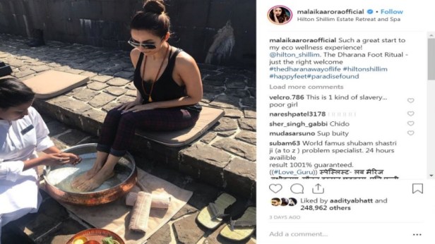 Malaika Arora at Hilton Shillim Retreat and Spa