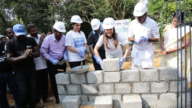 Jacqueline Fernandez builds homes for flood affected families of Kerala