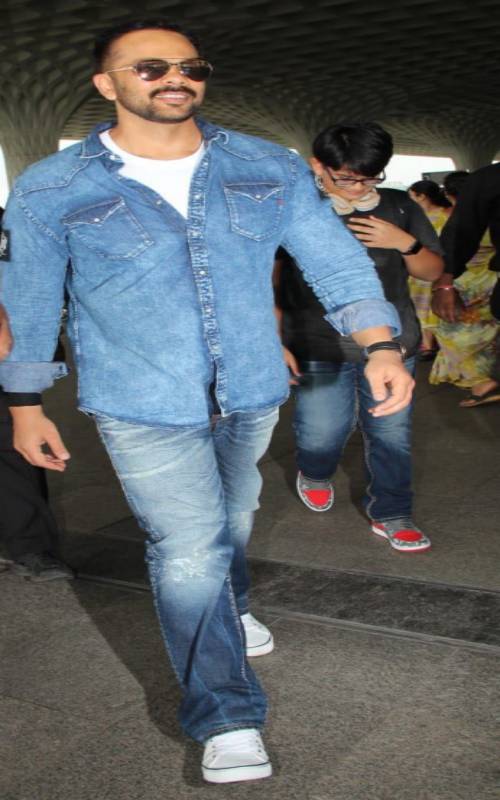 Rohit Shetty at the aiport