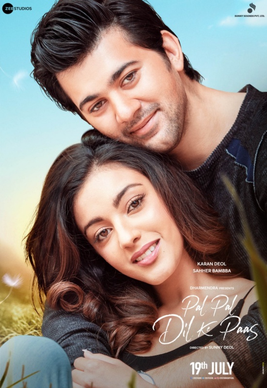 Karan Deol and Sahher Bambba in Pal Pal Dil Ke Paas First look poster