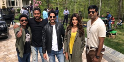Naga Chaitanya, Nidhhi Agerwal and team of Savyasachi