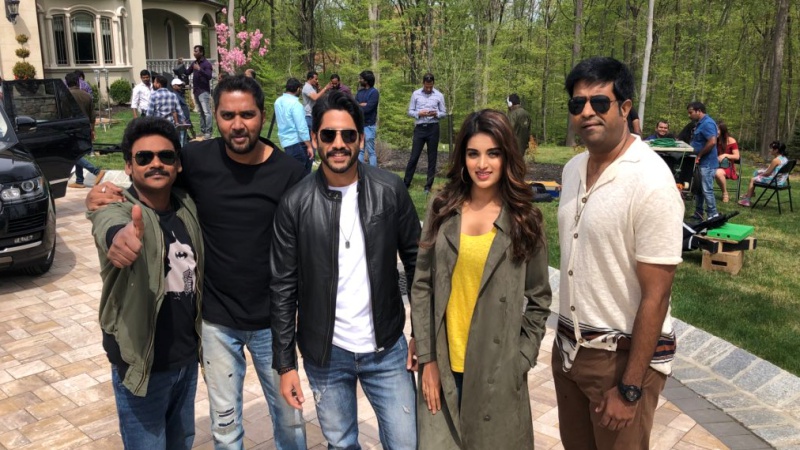 Naga Chaitanya, Nidhhi Agerwal and team of Savyasachi