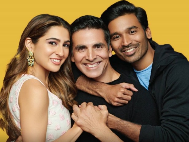 Atrangi Re team Akshay Kumar, Dhanush and Sara Ali Khan