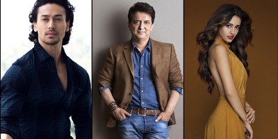 Tiger Shroff, Sajid Nadiadwala, Disha Patani- Baaghi 2 team