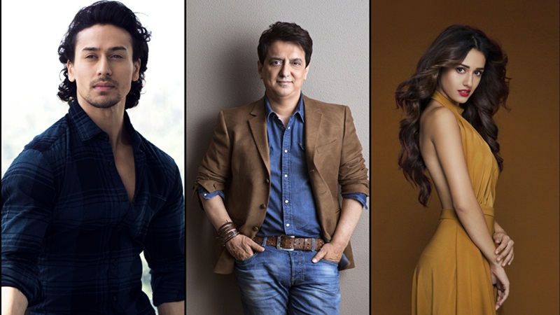 Tiger Shroff, Sajid Nadiadwala, Disha Patani- Baaghi 2 team