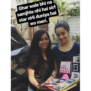 Shraddha Kapoor with her fan