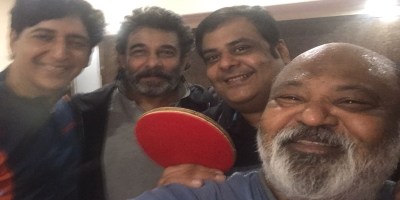 Saurabh Shukla, Deepak Tijori, Rahul Mittra and Kapil Kumar bond over Table Tennis