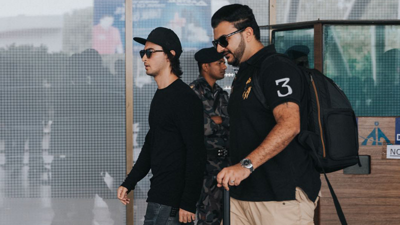 Aayush Sharma, Abhiraj Minawala spotted at airport