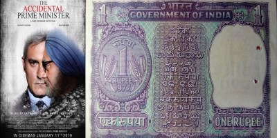 The Accidental Prime Minister Poster,One Rupee note