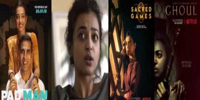 Radhika Apte in Padman, Lust Stories, Sacred Games, and Ghoul
