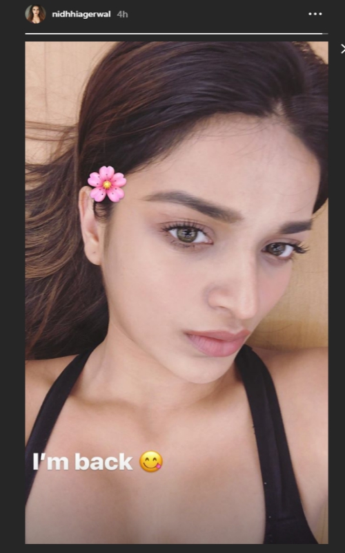 Nidhhi Agerwal wrapped Savyasachi's 40 days London schedule