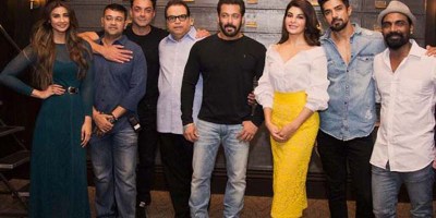 Salman Khan with Race 3 team