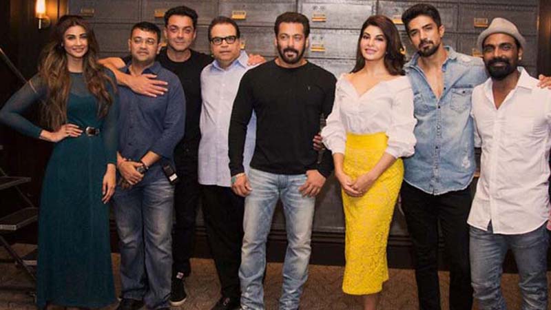Salman Khan with Race 3 team