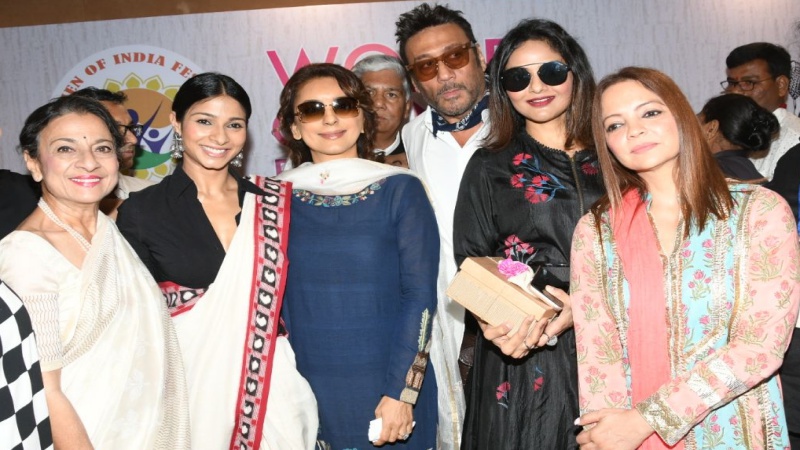 Tanuja, Tanishaa Mukerji, Juhi Chawla, Jackie Shroff, Madhoo, Deanne Pandey at Women of India Festival 2018