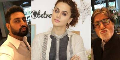 Abhishek Bachchan , Taapsee Pannu and Amitabh Bachchan