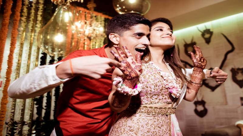 Shweta Tripathi and Chaitanya Sharma at their Ring Ceremony