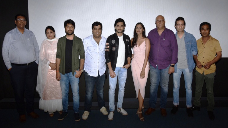 Team Is She Raju- Anju Dhingra, Yashpal Saini, Saurabh Sharma, Ansh Gupta, Aditi Bhagat, Amit Bhel and Abbas Khan at Is She Raju trailer launch