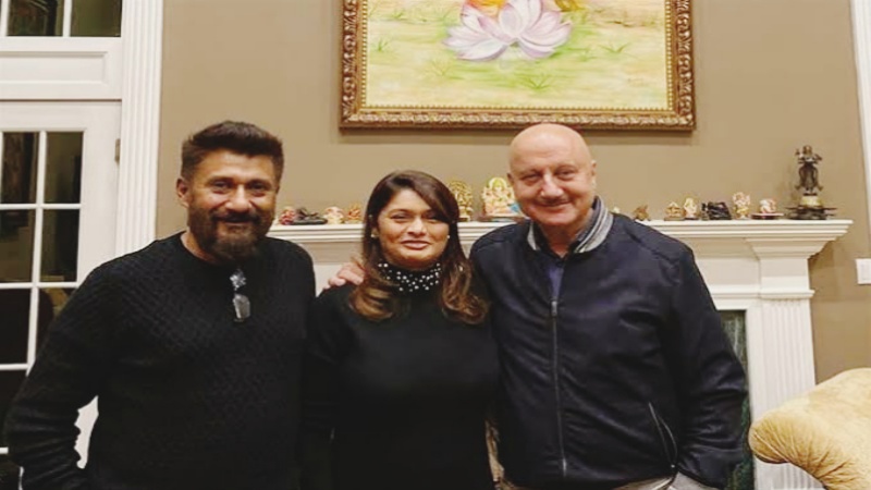 Vivek Ranjan Agnihotri, Pallavi Joshi and Anupam Kher