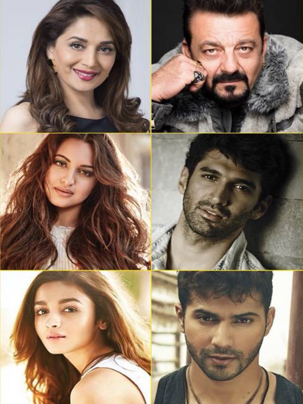 Kalank Cast- Madhuri Dixit, Sanjay Dutt, Sonakshi Sinha, Aditya Roy Kapur, Alia Bhatt, Varun Dhawan