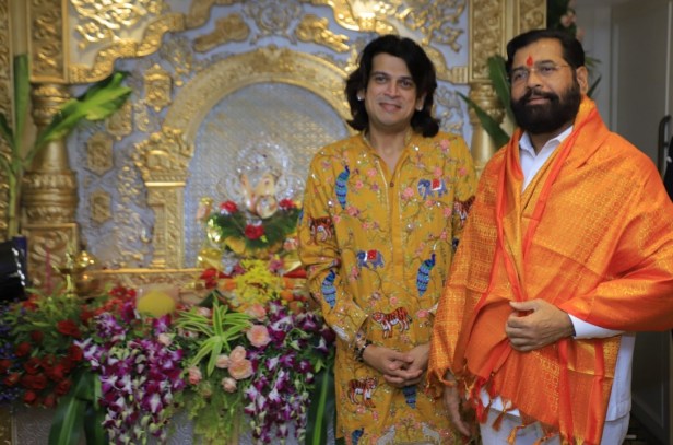 Deputy CM Eknath Sinde with Rahul Narain Kanal