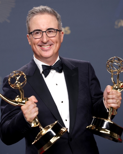 John Oliver won EMMY for Scripting for a Variety Series- Last Week Tonight with John Oliver